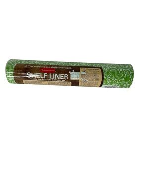 Vintage Rubbermaid Shelf Liner Lime Green White 10’ x 12” NOS Tack Back 1978